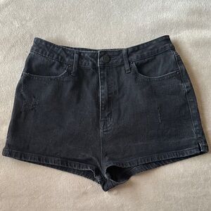 BDG Black Super High Rise Spade Pin Up Denim Shorts
